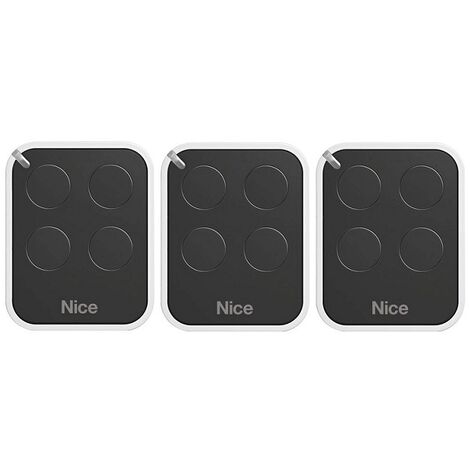 Lot de 3 télécommandes nice on4e - émetteur à code tournant era one4 - 433.92 mhz