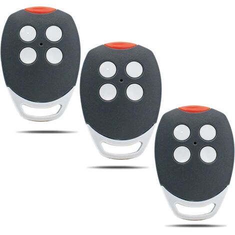 Lot de 3 télécommandes pour porte de garage Ditec GOL4C, ZEN2C, ZEN4C, pour porte de garage