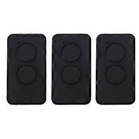 Lot de 3 télécommandes sans fil 433 MHz pour porte de garage à enroulement.