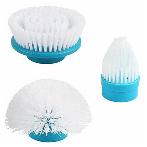 Lot de 3 têtes de brosse de nettoyage électrique de rechange pour salle de bain, carrelage, sol, mur, douche, baignoire et cuisine