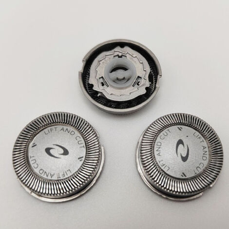 Lot de 3 têtes de rasoir de rechange HQ2 compatibles avec Philips HS545 HQ2 HQ26 HQ282 HQ283 HS655 HS660 HS555. Accessoires pour têtes de rasoir, grilles et lames.