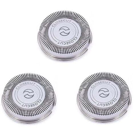 GRID COOL Lot de 3 TêTes Rechange SH30 pour Shaver Series 3000, 2000, 1000 et S738, avec Lames Tranchantes Durables