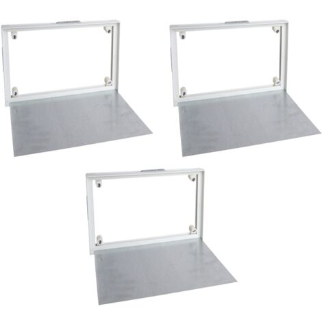 Lot de 3 trappes de visite à carreler Semin - 200 mm x 250 mm - spécial accès sous baignoire - pièces humides et salle de bain