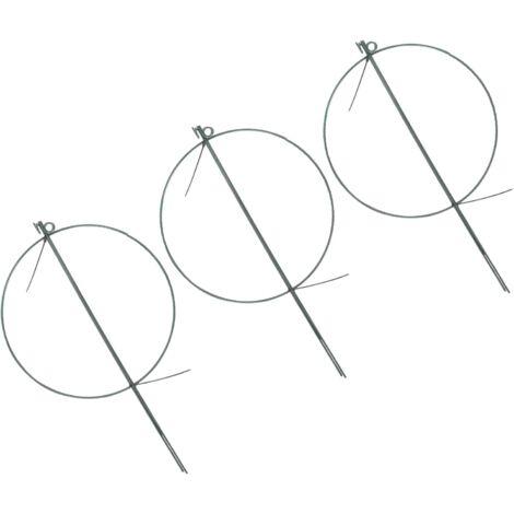 Lot de 3 treillis métalliques décoratifs pour plantes grimpantes de jardin