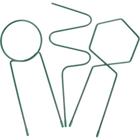 Lot de 3 treillis métalliques pour plantes grimpantes