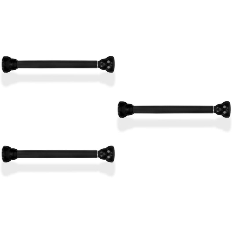 Lot de 3 tringles à rideaux de douche extensibles et télescopiques polyvalentes