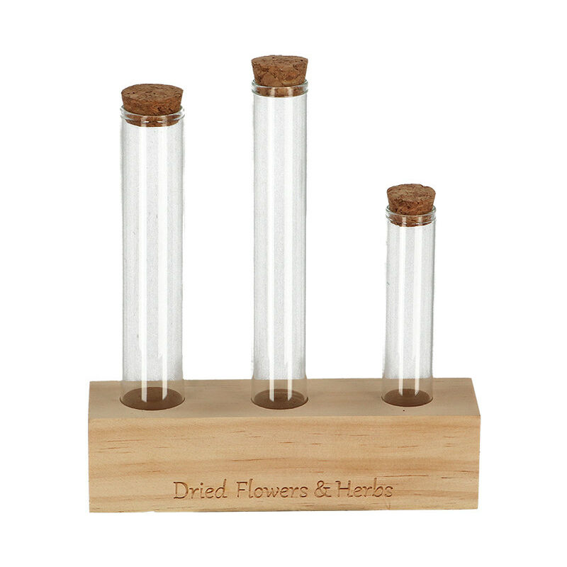 Esschert Design - Lot de 3 tubes à essai en verre 18cm
