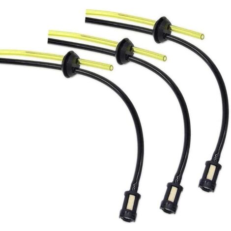 Lot de 3 Tuyau Durite d'essence kit/Durite Essence Taille-haie Universel pour Tondeuse à Gazon, Carburant, Tuyau de Montage, Accessoires débroussailleuse