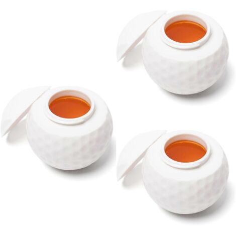Lot de 3 verres à shot en forme de balle de golf