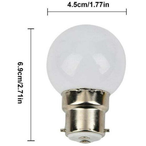 Lot de 30 : Ampoules LED colorées (Culot B22, 3 W, 240 Lumens) — Ampoules à culot à baïonnette pour éclairage d'ambiance/décoration à la maison, dans les bars et lors de soirées