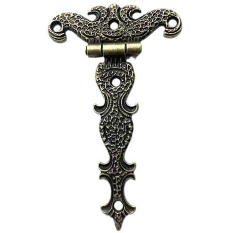 Lot de 30 charnières rétro, charnières décoratives en bronze rétro avec vis de fixation, idéales pour la réparation de meubles, la décoration et les boîtes à outils.