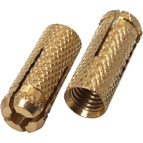 Lot de 30 Chevilles Laiton M10x32mm, Ancrage Béton Maçonnerie, Vis Expansion Brique Pierre