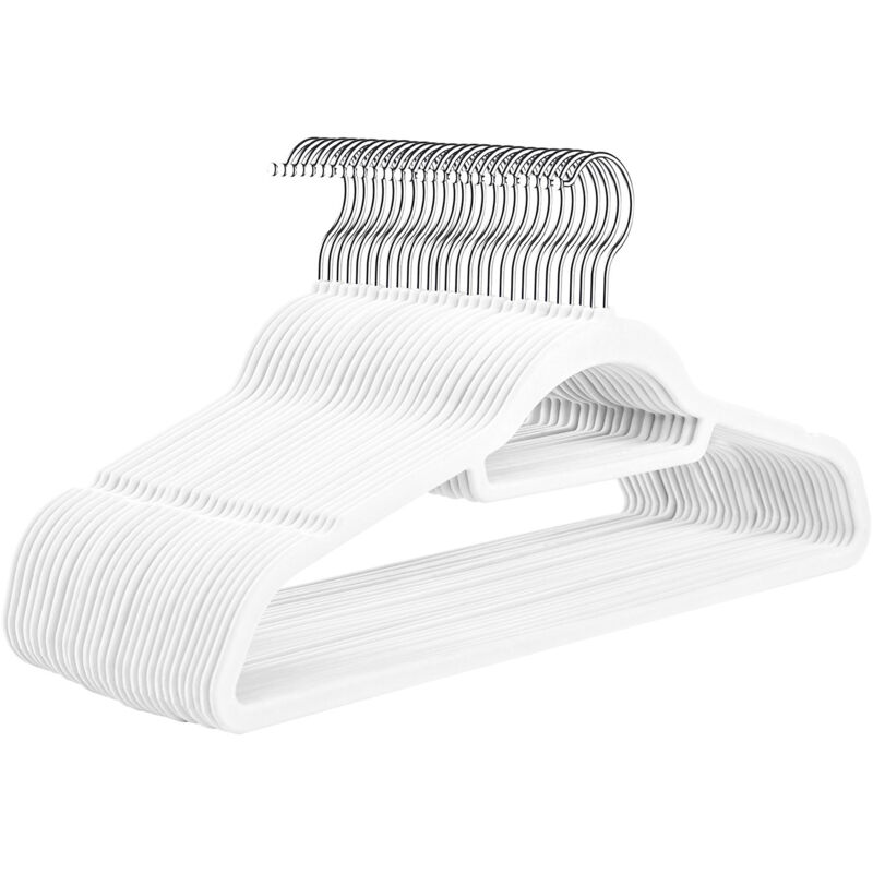 Lot de 30 cintres antidérapants en ABS floqué, pour le rangement de vêtements à la maison. Porte-vêtements magique et sans coutures""