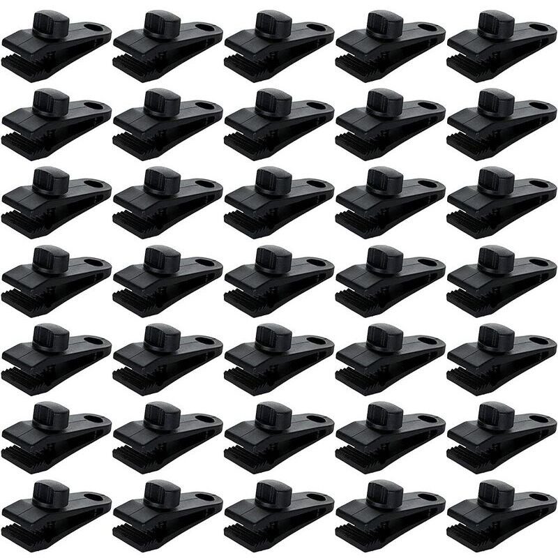 Lot de 30 Clip de Bâche Tente, Pince pour Bâche de Verrouillage, Pince pour Bache Pince pour Auvent Fixation Bache Tarp Caravan Housse Couvertures de