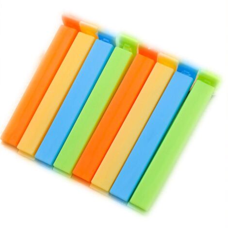 Lot de 30 clips de fermeture colorés pour sacs - Lot de 30 clips de fermeture colorés pour sacs