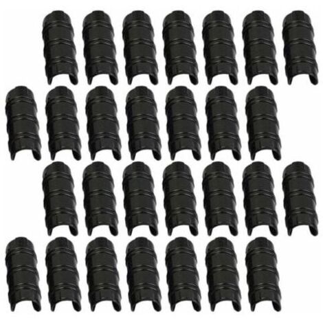 Lot de 30 colliers de serrage de 32 mm pour serres. Colliers de serrage pour tubes permettant de fixer les bâches, films et plantes dans les serres de jardin.
