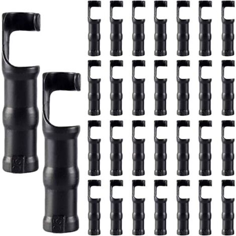 Lot de 30 colliers de serrage pour tuyaux de jardin, colliers en plastique de 25 mm pour serres et films plastiques.