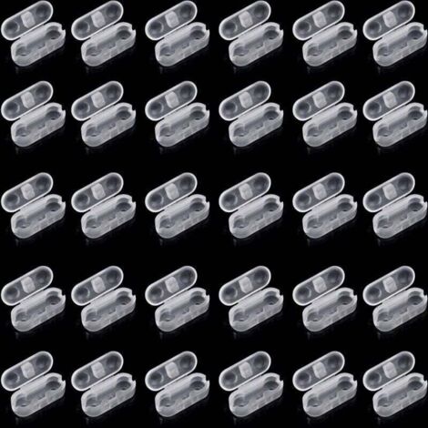 Lot de 30 connecteurs de chaîne pour stores verticaux en plastique - Chaîne de rechange pour store vénitien - Accessoires de chaîne de rechange pour store vénitien