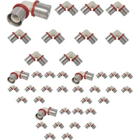 Lot de 30 Coudes Multicouches 26 PPSU