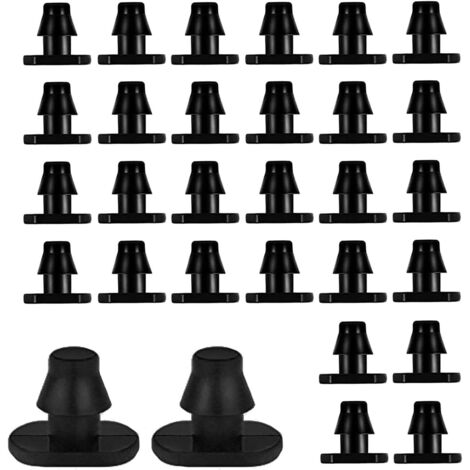 Lot de 30 embouts cannelés de 1/4 pouce pour tuyaux d'irrigation goutte à goutte, compatibles avec les raccords de tuyau de 1/4 pouce.