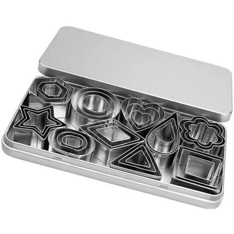 Lot de 30 emporte-pièces en acier inoxydable pour biscuits et pâtisseries