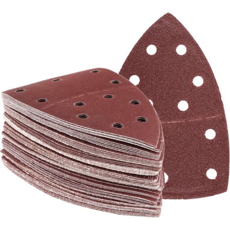Lot de 30 feuilles de papier abrasif pour ponceuse multifonction 105 x 152 mm - Grain mélangé 30× Grain 400 papier abrasif