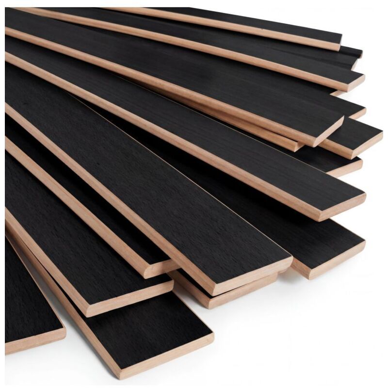 Lot de 30 lattes pour sommier et lit 680x68x8 mm Bois hêtre durable - 7 plis Remplacement - Rechange - Renfort pour sommier / bz / clic clac / canapé