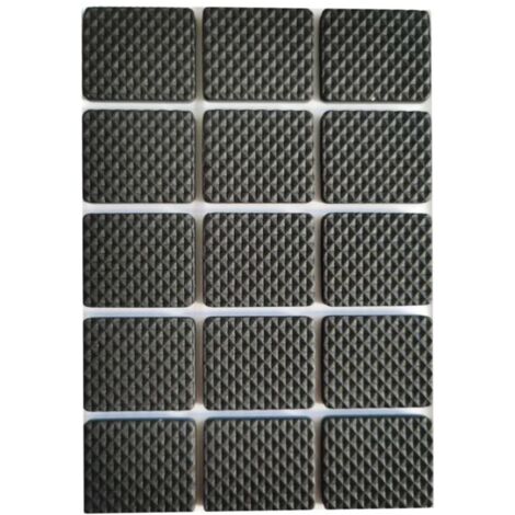 Lot de 30 patins antidérapants en caoutchouc pour pieds de table et de chaise (2,7 x 2,7 cm)