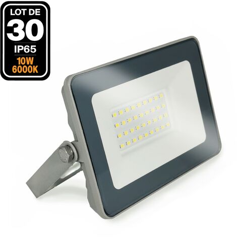 Lot de 30 Projecteurs LED 10W ProLine 6500K Haute Luminosité