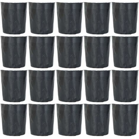 Lot de 300 pots de pépinière en plastique biodégradables pour débutants, idéaux pour le jardinage, les boutures et les semis de plantes succulentes. Dimensions : 12 x 12 cm.