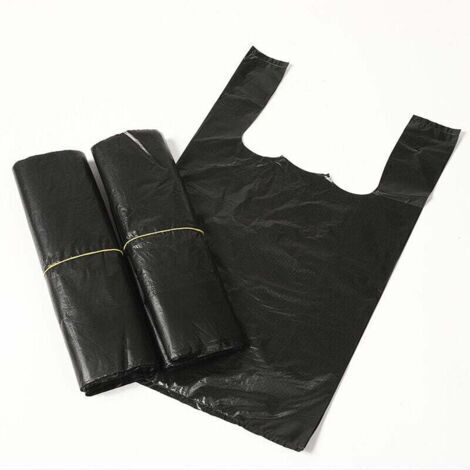 Lot de 300 sacs poubelles hygiéniques noirs, réservés aux femmes - petits sacs poubelle pour salle de bain, sacs pour serviettes hygiéniques, sacs en plastique avec poignées, adaptés à la maison et à