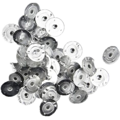 Lot de 300 Supports Métalliques pour Mèches de Bougies DIY - Diamètre 12.5mm - Pour Fabrication Bougies, Chauffe-Plat, Bricolage