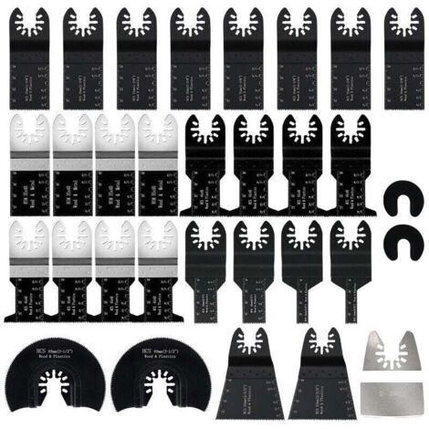 Lot de 31 lames de scie oscillante multi-outils, accessoire multi-outil oscillant, lames de scie universelles pour Bosch Dewalt Makita coupe des clous de carrelage d'angle en bois,DOLASO