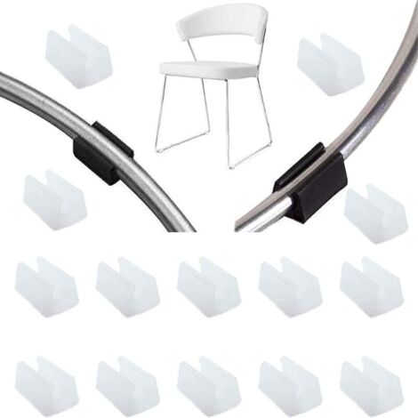 Lot de 32 capuchons de protection pour pieds de meubles – Silicone blanc – Diamètre 10mm – Réduit bruit et rayures au sol - 32pcs