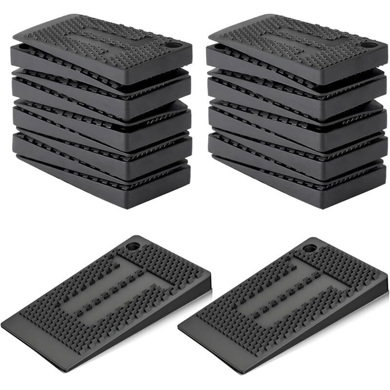 Lot de 35 cales de nivellement de meubles, cales en plastique souple, imperméables et antidérapantes, empilables pour meubles, armoires, tables,