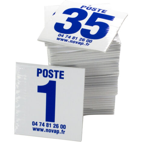 Lot de 35 plaques postes de chasse - bleu - 4630090