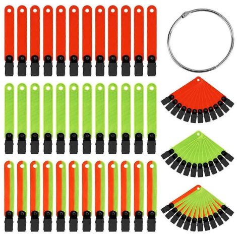 Lot de 36 balises réfléchissantes pour sentiers, haute visibilité, couleurs assorties