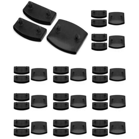 Lot de 36 Embouts pour Lattes de Sommier, Support Latte Sommier, Incluant 24 Embouts Latéraux et 12 Supports Centraux, Capuchons de
