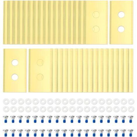Lot de 36 lames de rechange universelles en titane pour tondeuse robotique Worx, LandXcape, Zoef Robot, Einhell et Kress, avec