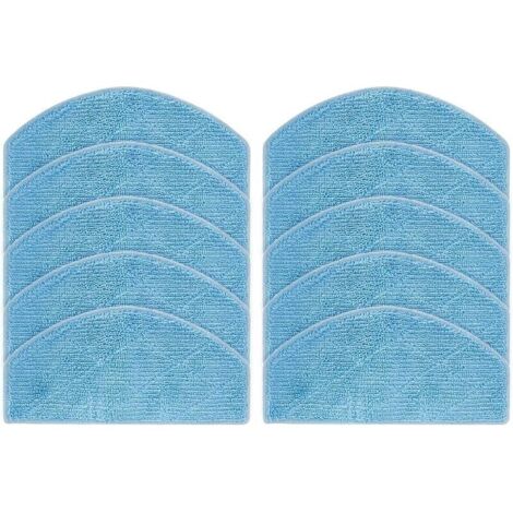 Lot de 4/10 chiffons de rechange lavables pour aspirateur Tikom G8000 Pro et pour Honiture G20 Robot Aspirateur (10 pièces)