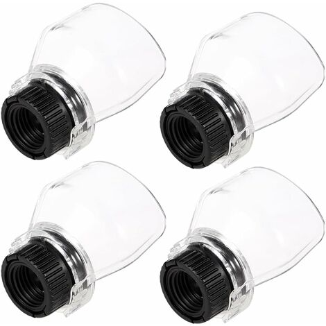 Lot de 4 accessoires de protection pour outils rotatifs, coque de protection transparente pour bois, métal, polissage, meuleuse Dremel,