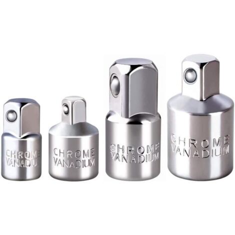 Lot de 4 adaptateurs de douille à cliquet carré 6,35 mm9,5 mm12,7 mm Pour travaux de construction et d\'automobile [179]