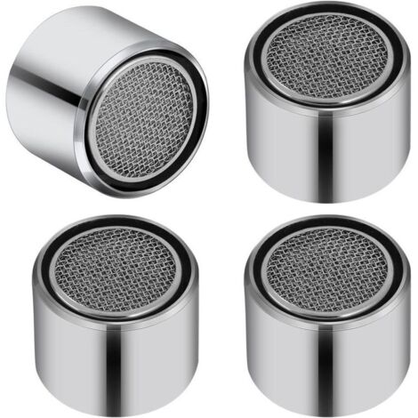 Lot de 4 Aérateurs de robinet M22 Aérateur pour évier Filetage femelle Aérateur d'évier de cuisine Filtre de robinet avec joint pour salle de bain