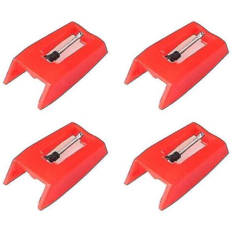 Lot de 4 aiguilles de platine vinyle, stylets de rechange universels pour Vi--