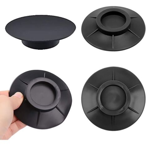 Lot de 4 amortisseurs de vibrations en caoutchouc - Tapis de protection en silicone - Tapis anti-vibration pour machine à laver