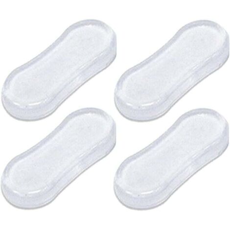Lot de 4 amortisseurs pour siège de toilette, accessoires de toilette, couvercle de toilette, joint d'étanchéité pour abattant de toilette, amortissement du bruit avec adhésif puissant
