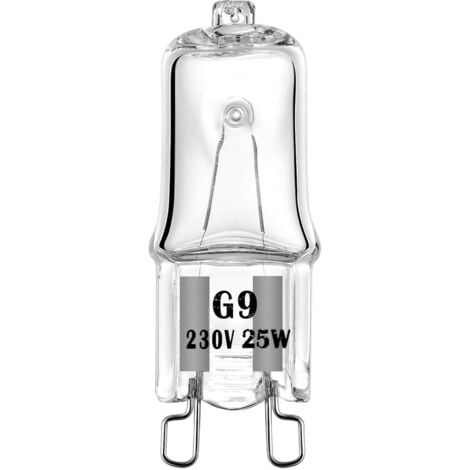 BEIJIYI Lot de 4 Ampoule halogène G9 Pour Four Oven 25W 230V Ampoule à Tolérance de 300°C [Classe énergétique G]
