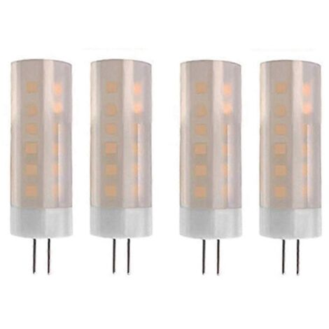 Lot de 4 ampoules G4 1400-1800K 12V basse tension pour lampe à effet flamme DC12V--