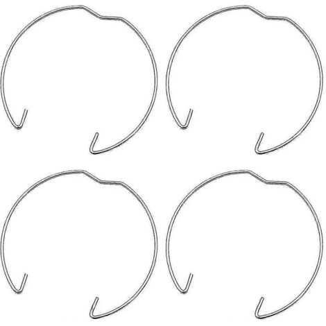 Lot de 4 anneaux de retenue à ressort et supports d'ampoules LED MR11 (version en forme de cœur)