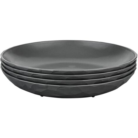 Lot de 4 assiettes à dessert Club KOZIOL Coloris - Gris